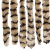 vidaXL Rideau anti-mouches beige et marron 56x200 cm chenille