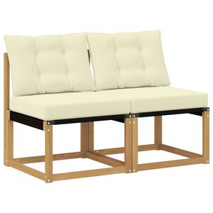 vidaXL 2 Pi&egrave;ce Sofa de milieu ext&eacute;rieur