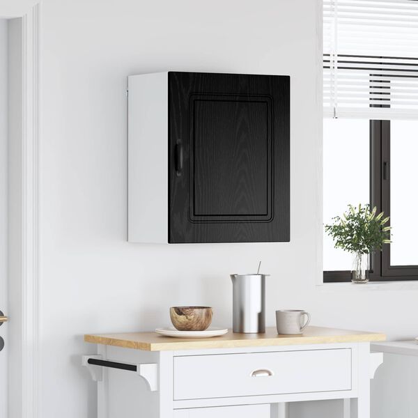 vidaXL Armoire de cuisine avec porte Kalmar Ch&ecirc;ne noir 50 x 31 x 60 cm
