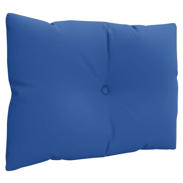 vidaXL Coussins de palette lot de 3 bleu royal tissu