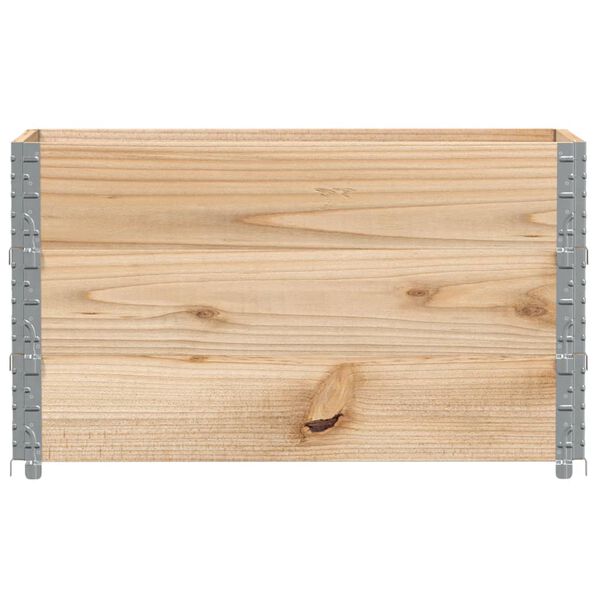 vidaXL Colliers de palette 3 pcs 100x50 cm bois de pin solide