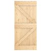 vidaXL Porte NARVIK Naturel 95 x 210 cm Bois de pin massif