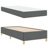 vidaXL Cadre de lit avec matelas Gris fonc&eacute; 80 x 200 cm tissu