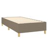 vidaXL Sommier &agrave; lattes de lit et matelas et LED Taupe 80x200cm Tissu