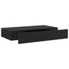 vidaXL &Eacute;tag&egrave;re murale flottante avec tiroir Noir 48x25x8 cm