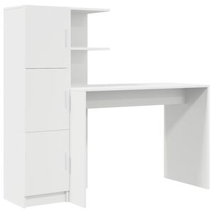 vidaXL Bureau 2 pcs Blanc