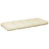 vidaXL Coussins de palette lot de 2 crème tissu