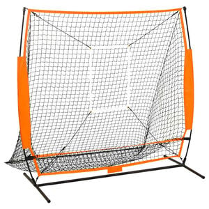 vidaXL Filet d'entra&icirc;nement baseball multisport Noir 174x76x158,5 cm