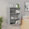 vidaXL Armoire murale suspendue Sonoma gris 69,5x32,5x90 cm