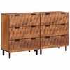 vidaXL Buffet Finition Acacia Brun Bois de mangue massif
