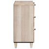 vidaXL Buffet Blanc 60 x 33 x 75 cm bois de manguier massif