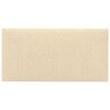 vidaXL T&ecirc;te de lit murale 12 pcs Cr&egrave;me 30 x 15 cm tissu