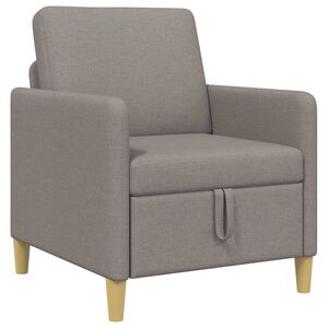 vidaXL Sofa avec rangement Taupe 72 x 78 x 87 cm Polyester