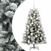 vidaXL Sapin de No&euml;l artificiel articul&eacute; avec boules 150 cm 150 LED