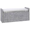 vidaXL Banc de rangement GENDT Blanchiment 110 x 40 x 50 cm Rotin