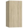 vidaXL Meubles TV 2 pcs Chêne sonoma 30,5x30x60 cm Bois d’ingénierie
