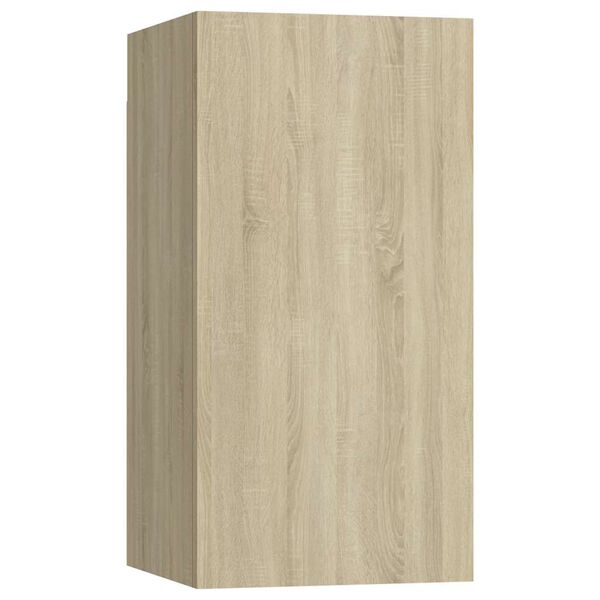 vidaXL Meubles TV 2 pcs Chêne sonoma 30,5x30x60 cm Bois d’ingénierie