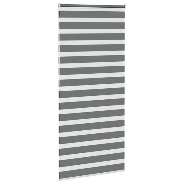 vidaXL Store z&egrave;bre gris fonc&eacute; largeur du tissu 90,9 cm polyester
