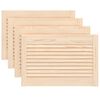 vidaXL Portes d'armoire &agrave; persiennes 4 pcs 39,5x59,4 cm pin massif