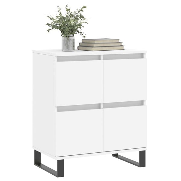 vidaXL Buffet Blanc 60x35x70 cm Bois d'ing&eacute;nierie