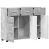 vidaXL Buffet FLORIN Gris b&eacute;ton 88,5 x 30,5 x 73 cm Bois d'ing&eacute;nierie
