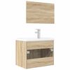 vidaXL Ensemble de meubles de salle de bain 3 pcs ch&ecirc;ne sonoma