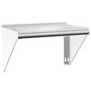 vidaXL &Eacute;tag&egrave;re murale 50x30x31 cm argent&eacute; acier inoxydable