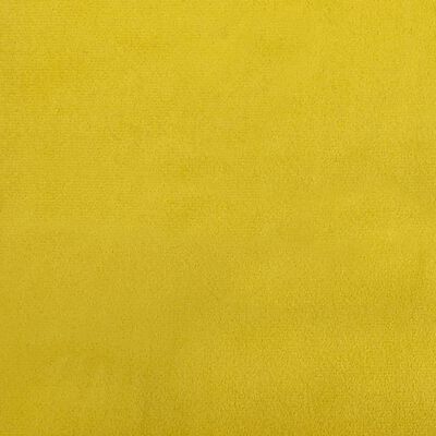 vidaXL Lit de jour avec gigogne et tiroirs jaune 100x200 cm velours