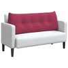 vidaXL Coussin de Dos Bordeaux 120 x 24 x 50 cm Velours