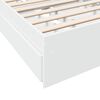 vidaXL Cadre de lit avec tiroirs sans matelas blanc 90x190 cm