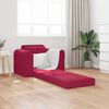vidaXL Canap&eacute;-Lit Bordeaux 98 x 71 x 83 cm Velours