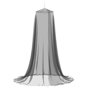 vidaXL Ciel de lit anti-moustiques 156 mesh Noir ⌀56 x 220 cm