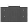vidaXL Support de moniteur Gris 100x27x15 cm Bois de pin solide