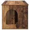 vidaXL Maison pour chat Bois ancien 85 x 55 x 50 cm Bois d'ing&eacute;nierie