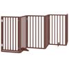 vidaXL Barri&egrave;re pour chien porte pliable 15 panneaux bois de peuplier
