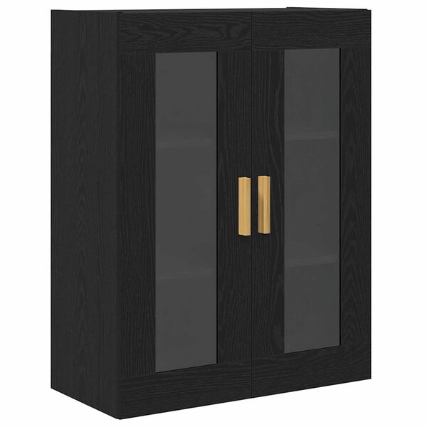 vidaXL Meuble mural Chêne noir 69,5 x 34 x 90 cm Bois d'ingénierie