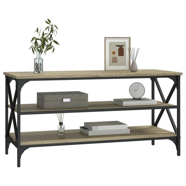 vidaXL Meuble TV Ch&ecirc;ne sonoma 100x40x50 cm Bois d'ing&eacute;nierie