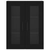 vidaXL Armoire murale noir 69,5x34x90 cm