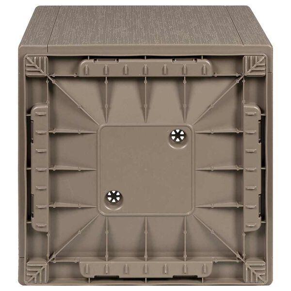 vidaXL Cache-pot de jardin Gris 36 x 36 x 35 cm Polypropylène