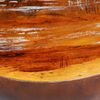 vidaXL Table basse Forme de bol avec base en acier Bois recyclé