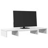 vidaXL Support de moniteur &eacute;l&eacute;vateur r&eacute;glable blanc bois d'ing&eacute;nierie
