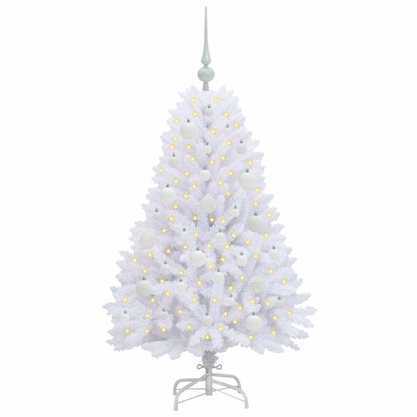vidaXL Sapin de No&euml;l Artificiel &agrave; Branches Articul&eacute;es Blanc 120 cm