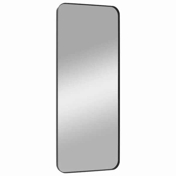 vidaXL Miroir mural Noir 40x100 cm Rectangulaire