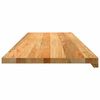 vidaXL Appuis de fen&ecirc;tre 2 pcs marron clair bois de ch&ecirc;ne massif