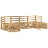 vidaXL Ensembles de canap&eacute;s 6 pcs Blanc Bois d'Acacia Massif