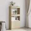 vidaXL Buffet haut ch&ecirc;ne sonoma 63x33x140 cm bois d'ing&eacute;nierie