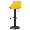 vidaXL Tabourets de bar lot de 2 jaune moutarde velours