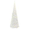 vidaXL Sapin de Noël artificiel escamotable 150 LED blanc 180 cm