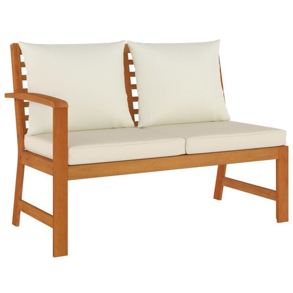 vidaXL Ensemble à manger de jardin 6 pcs avec coussins Bois d'acacia