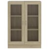 vidaXL Armoire à vitrine Chêne sonoma 82,5x30,5x115 cm Bois ingénierie
